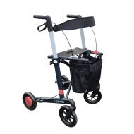 Leopard Aluminium Rollator Anthracite with Rolloguard Fall Protection