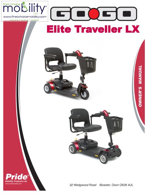 Pride Elite Traveller Lx Manual
